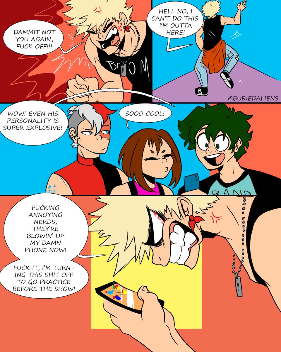 The original thread from February 2019 was so messy so here's a CLEAN AND FRESH  #electricboomriot thread! Including part 1, an epilogue, and part 2. #kiribaku  #punkau (6/?)