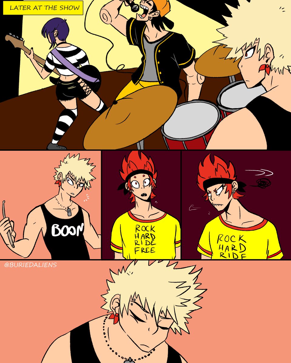 The original thread from February 2019 was so messy so here's a CLEAN AND FRESH  #electricboomriot thread! Including part 1, an epilogue, and part 2. #kiribaku  #punkau (7/?)