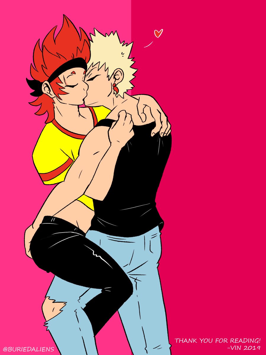 The original thread from February 2019 was so messy so here's a CLEAN AND FRESH  #electricboomriot thread! Including part 1, an epilogue, and part 2. #kiribaku  #punkau (8/?)