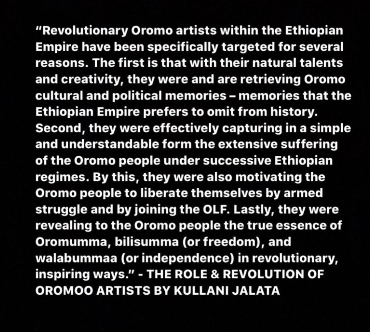 credit to  @bimbos4katara on IG!  #OromoProtests  #OromoRevolution