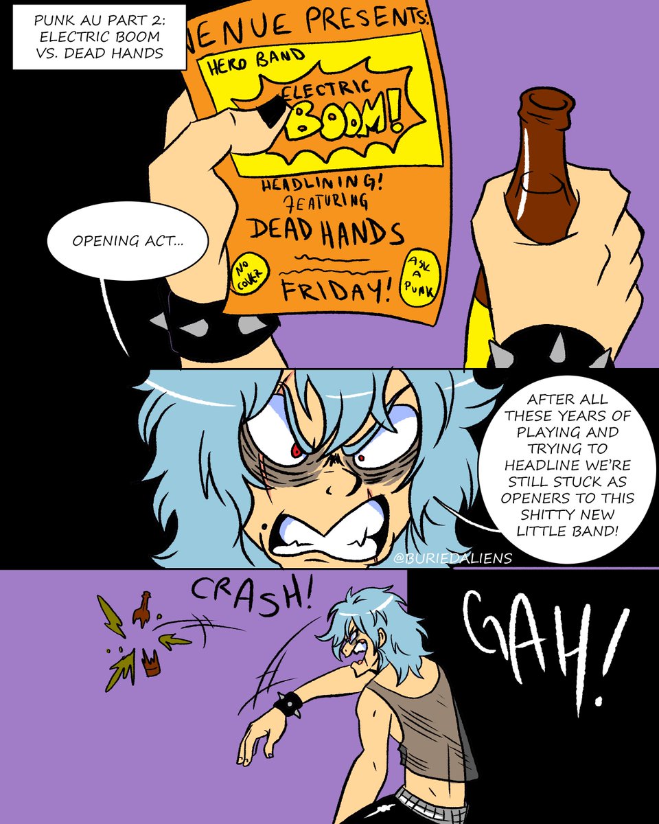 The original thread from February 2019 was so messy so here's a CLEAN AND FRESH  #electricboomriot thread! Including part 1, an epilogue, and part 2. #kiribaku  #punkau (11/?)