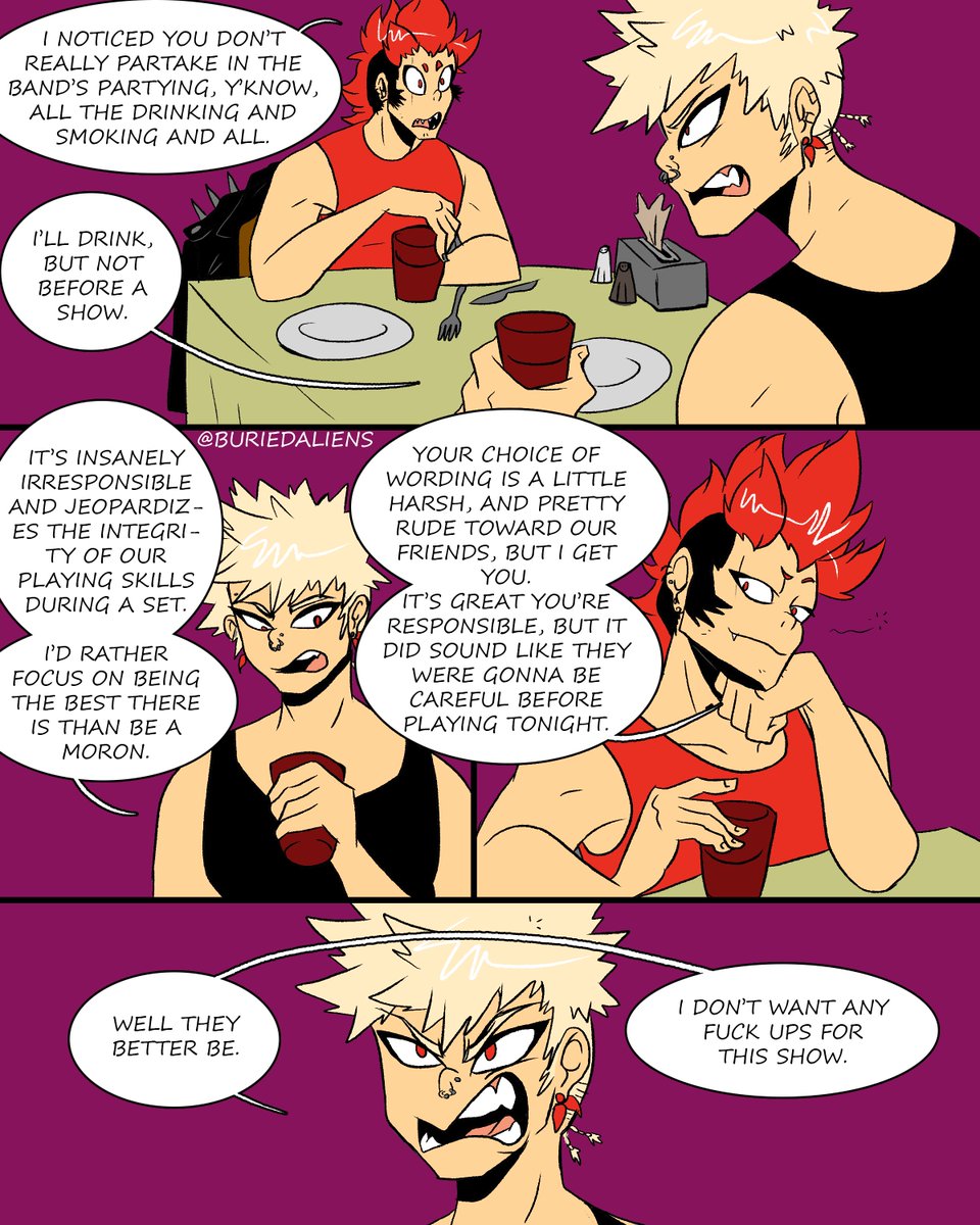 The original thread from February 2019 was so messy so here's a CLEAN AND FRESH  #electricboomriot thread! Including part 1, an epilogue, and part 2. #kiribaku  #punkau (12/?)