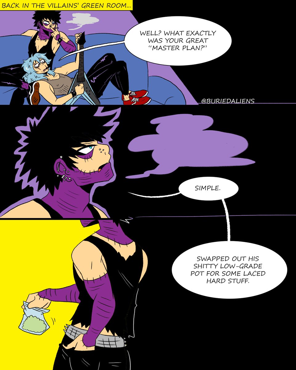 The original thread from February 2019 was so messy so here's a CLEAN AND FRESH  #electricboomriot thread! Including part 1, an epilogue, and part 2. #kiribaku  #punkau (13/?)