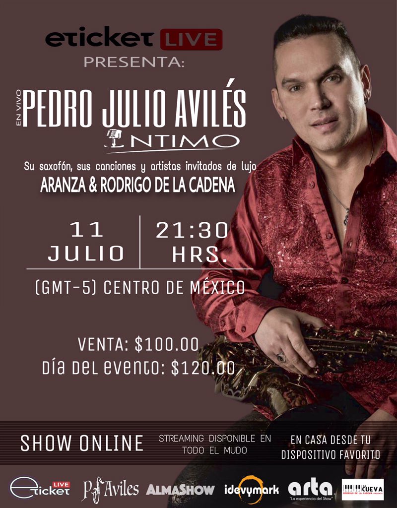 SaxAviles's tweet photo. Este próximo sábado @AranzaOficial y @RodrigoDLCadena mis invitados especiales de lujo!
Horarios del show en tu ciudad y accesos disponibles aquí:
👉🏼 https://t.co/LwHoqJPR31 👈🏽
O también pueden hacerlo vía #oxxo con pago en efectivo.
@AlmaShowMx @eticket https://t.co/MUcbDLy1Qn