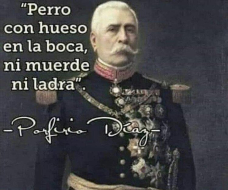 <a href="/JoseCardenas1/">JOSÉ CÁRDENAS</a> Ya lo decía Porfirio Díaz: “perro con hueso en el hocico, no ladra ni muerde” #LordCobarde