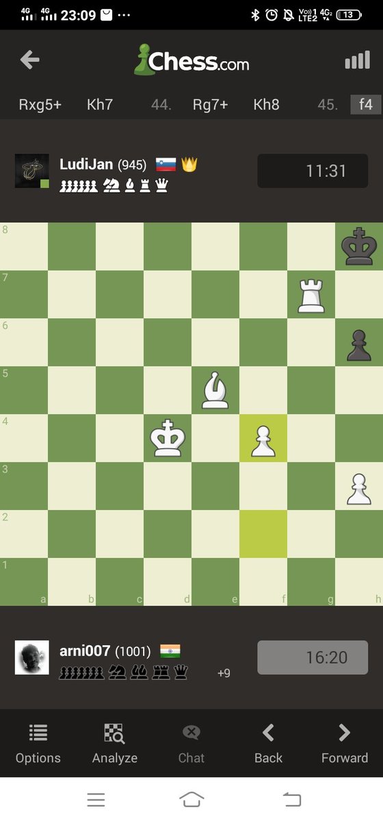 ArniTheGreat's tweet photo. Finally won a game after quite a while to retain 1k rating on @chesscom #Chess #chesstwitter #twitterchess https://t.co/J48DefCWFb