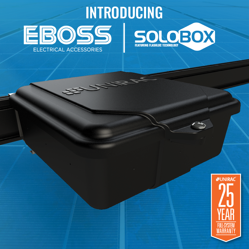 Unirac's tweet photo. #SOLOBOX WORKS ON ALL ROOF TYPES
Universal for roof or rail mounting. When you can't do an attic run, quickly mount it to the rail using the rail mount tab and a #Unirac J-Box mount.
#Bettersolarstartshere #JBOX #NotJustRail #solarPV #solar #Innovation
https://t.co/2OuV6yDCYH https://t.co/8bDpF1JmZB
