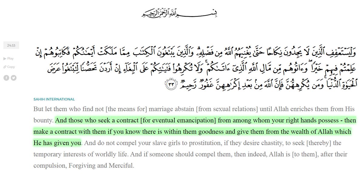 5. Islam gave slaves a safe way out that involves integrating them into society. Historically, former slaves under Islam were rulers.On the other hand, slavery in the US was abolished in 1865 & black people are still getting killed & discriminated against +150 years later.