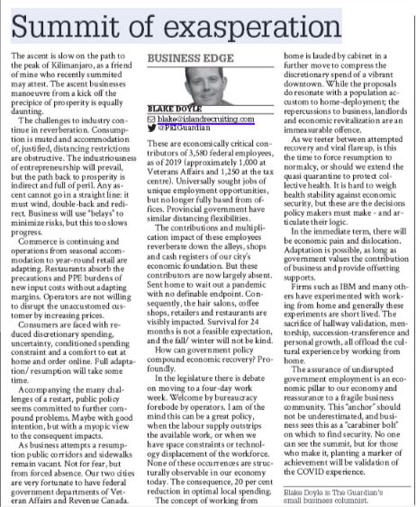 confed_group's tweet photo. Catch @BusinessEdge's latest column in the @PEIGuardian from this past weekend.

"Summit of Exasperation" https://t.co/M8hlyifNi9