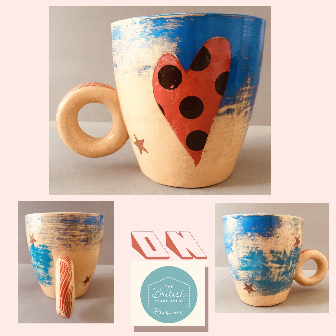 McPots18's tweet photo. *NEW*https://t.co/LplXtUQGeu #flagon #loveheart #polkadots #blues #mondaymugshot #thebritishcrafthouse #tbch #tbchboosters #smallshop #smallbatch #Ukmaker #ukseller #handmade #handmadeuk #madeinbritiain #handmadepottery https://t.co/LDg2ajmMdc