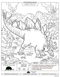 ColorBookCorner's tweet image. The Stegosauraus is our #coloringpage of the day! 

Courtesy of #Crayola

#adultcoloring #coloring