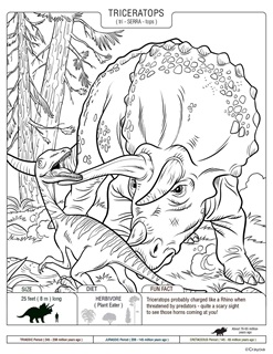 ColorBookCorner's tweet image. The Triceratops is our #coloringpage of the day! 

Courtesy of #Crayola 

#adultcoloring #coloring
