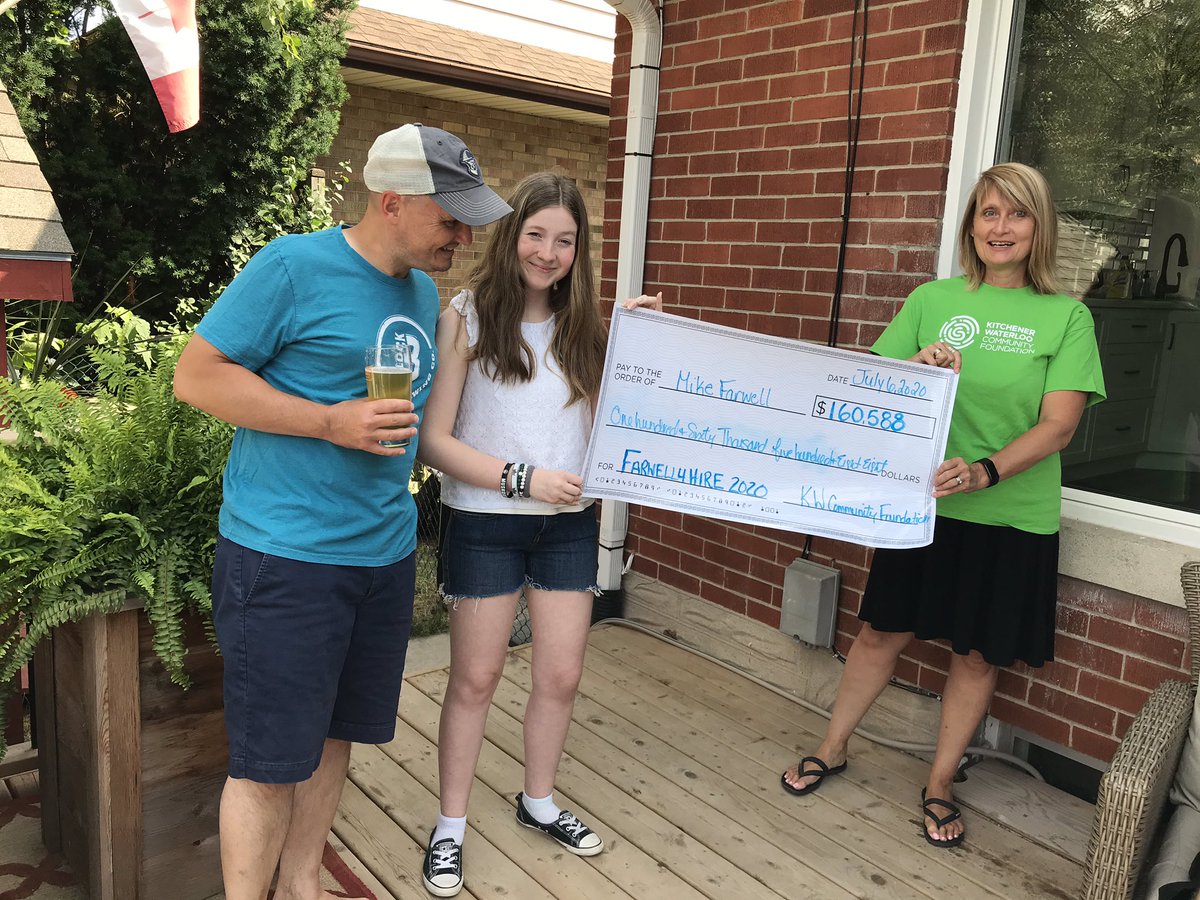 farwell_WR's tweet photo. No launch party. No finale party. No big events. And in the height of a pandemic. Yet still, Waterloo Region helped the #Farwell4Hire campaign soar to new heights, raising $160,588 this year. From the bottom of our hearts, thank you for the support. https://t.co/twzLV65YJA