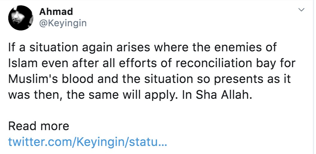 After all the apologia, the Islamist bares his fangs. It is all about the "enemies of Islam" who are asking to be enslaved. Never mind that it is Islamists who invaded others' lands.