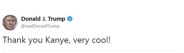 zace05's tweet photo. When your advisors tell you that Kanye running will take votes from Biden and you might win the popular vote this time https://t.co/tHVcTc6khI