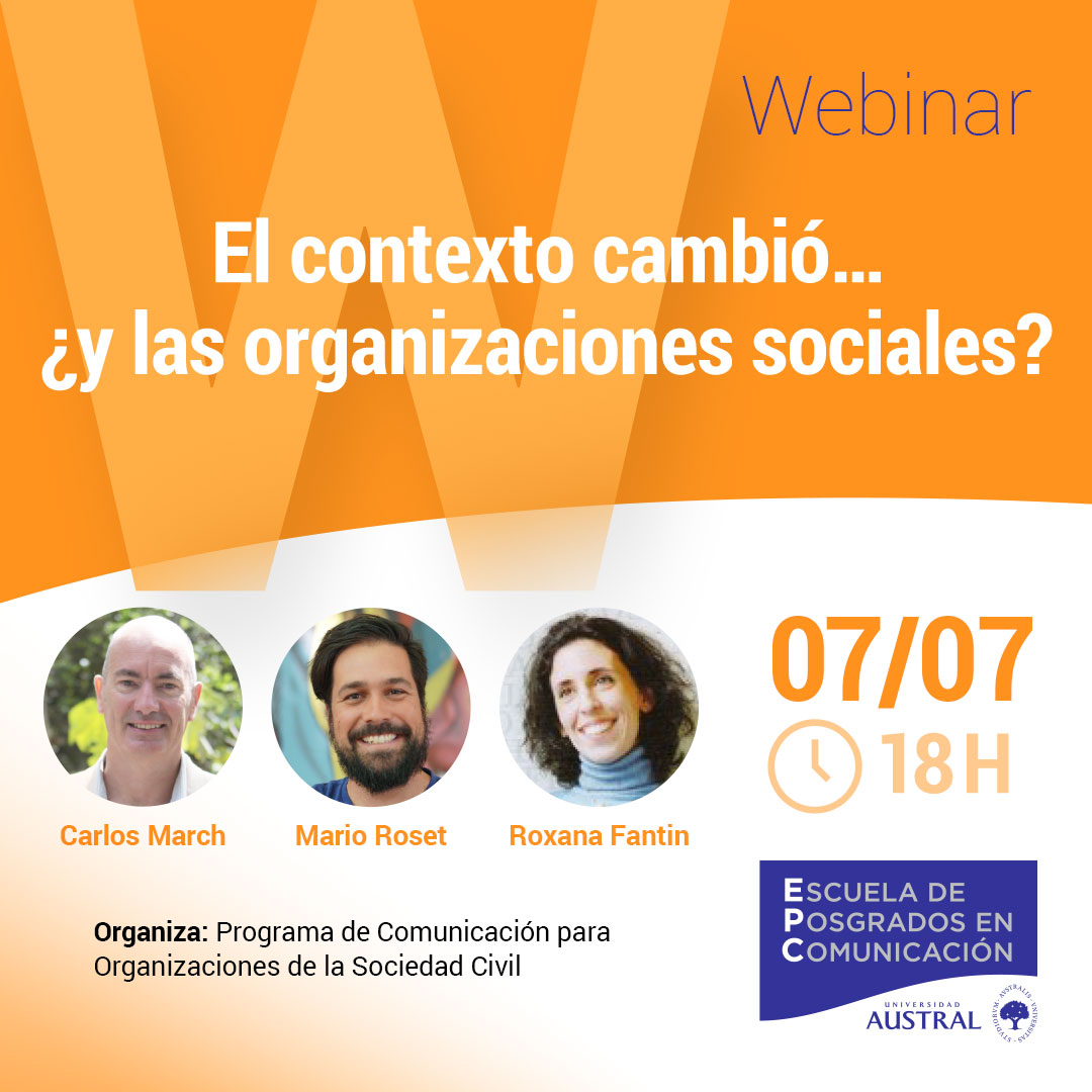 enComunia's tweet photo. Nuevo Webinar martes 7 de julio a las 18.00 hs. Sumate con tu pregunta.  Carlos March y @marioroset, dialogarán con @Roxana_Fantin ¡Inscribite gratis! https://t.co/42CSPjJcZK Organizan: @enComunia y @EPCaustral https://t.co/yREcG2FdsN