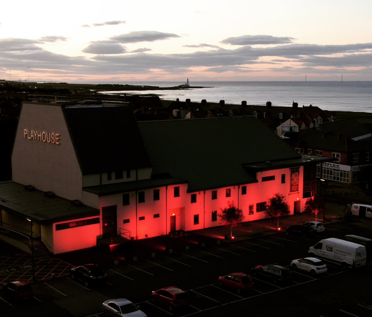 tyneaudio's tweet photo. #LightItInRed great day working with @undefinedgrp lighting @TyneOperaHouse &amp;  @Playhouse_WB  Tonight we joined 643 venues across the uk. We welcome the governments latest announcement on  financial support but this is only the beginning #events #supportthearts #wemakeevents 💙💜 https://t.co/QmUNsTkVS7