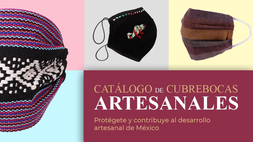 ✨CUBREBOCAS ARTESANALES ✨

Presentamos una muestra del talento de artesanas y artesanos textiles de 11 estados

Consúltalo en 👉👉 bit.ly/3gyvvgq 

Para comprar, te atendemos en WhatsApp:

wa.link/6ay5jh

#ConsumeLocal
#ContigoEnLaDistancia