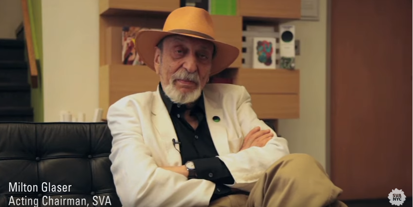 thedailyheller's tweet photo. For Milton Glaser, design, th´ alchemy of form, color and pattern for the betterment of the human condition—was an act of good citizenship. Over the course of many decades, he extolled the virtue of the designer as being a “good citizen' https://t.co/xEWKOBeeIw https://t.co/pv1yG9DlT9