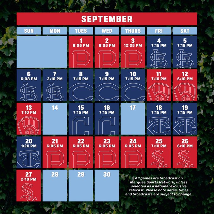 Cubs’ Schedule Released – Cubs Central
