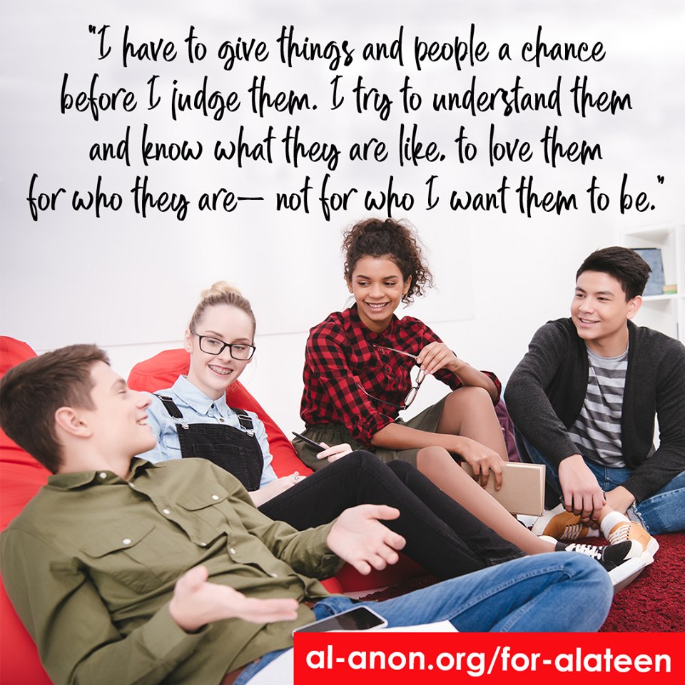 Alateen_WSO's tweet photo. #Alateen is for #teens who have been affected by the #FamilyDisease of #alcoholism.
👇 👇 👇 👇 👇
https://t.co/dmATE2x6WV

Quote on image from: “Living Today in Alateen”

#AlAnon #FamilyRecovery #judgedredd #judgenot #judgementfreezone #COA #addiction https://t.co/aoUnq2WTQb