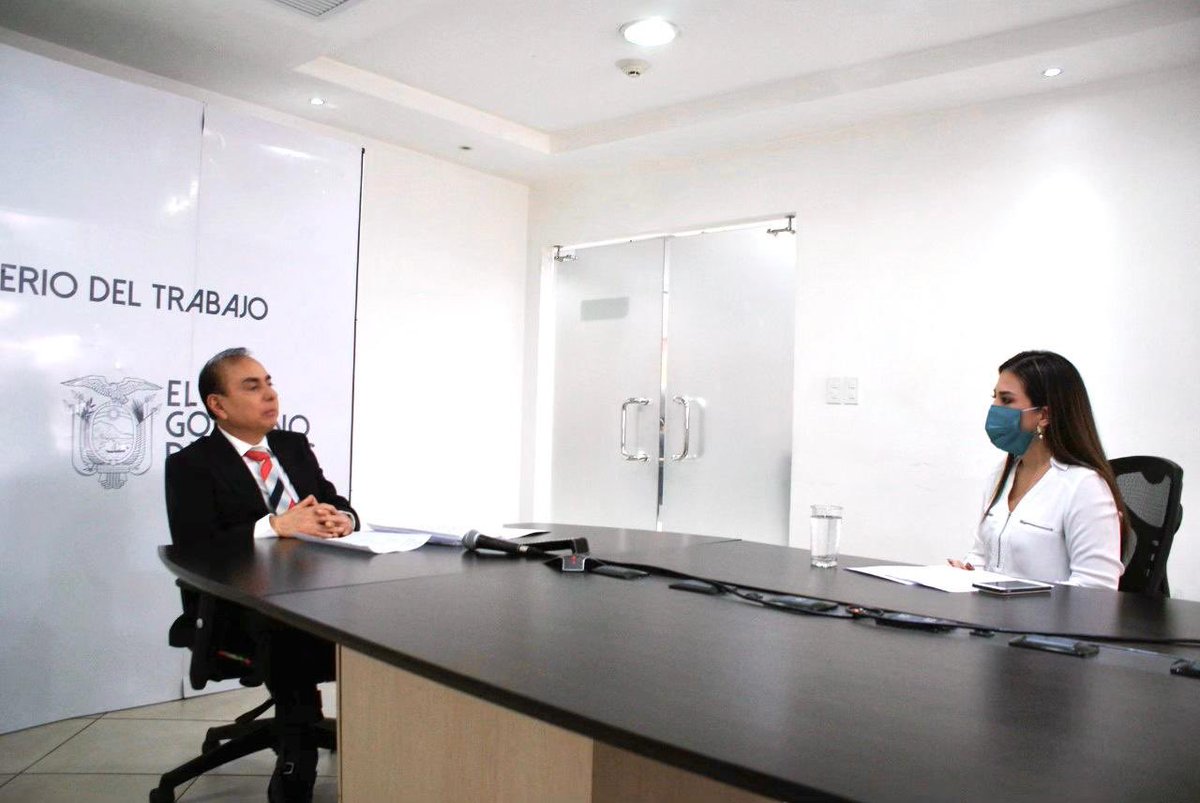 Hoy dialogué con <a href="/RTS_LaNoticia/">Informativos RTS</a> acerca de las acciones que realiza el <a href="/MinTrabajoEc/">Ministerio del Trabajo Ecuador 🇪🇨</a>, para precautelar las fuentes de empleo y reactivar la productividad del país.

#TrabajamosPorTi🇪🇨