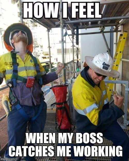 TBPipeline's tweet photo. Productive Monday everybody? Already waiting for another holiday!! 🤪😴 #monday #memes #construction #productivity https://t.co/ieXVMzWXVO