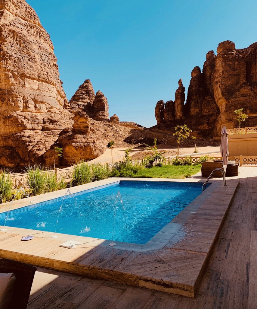 HotelsSaudi's tweet image. منتجع شادن الصحراوي ، والمتميز بالأجواء الريفية ..
📍العلا