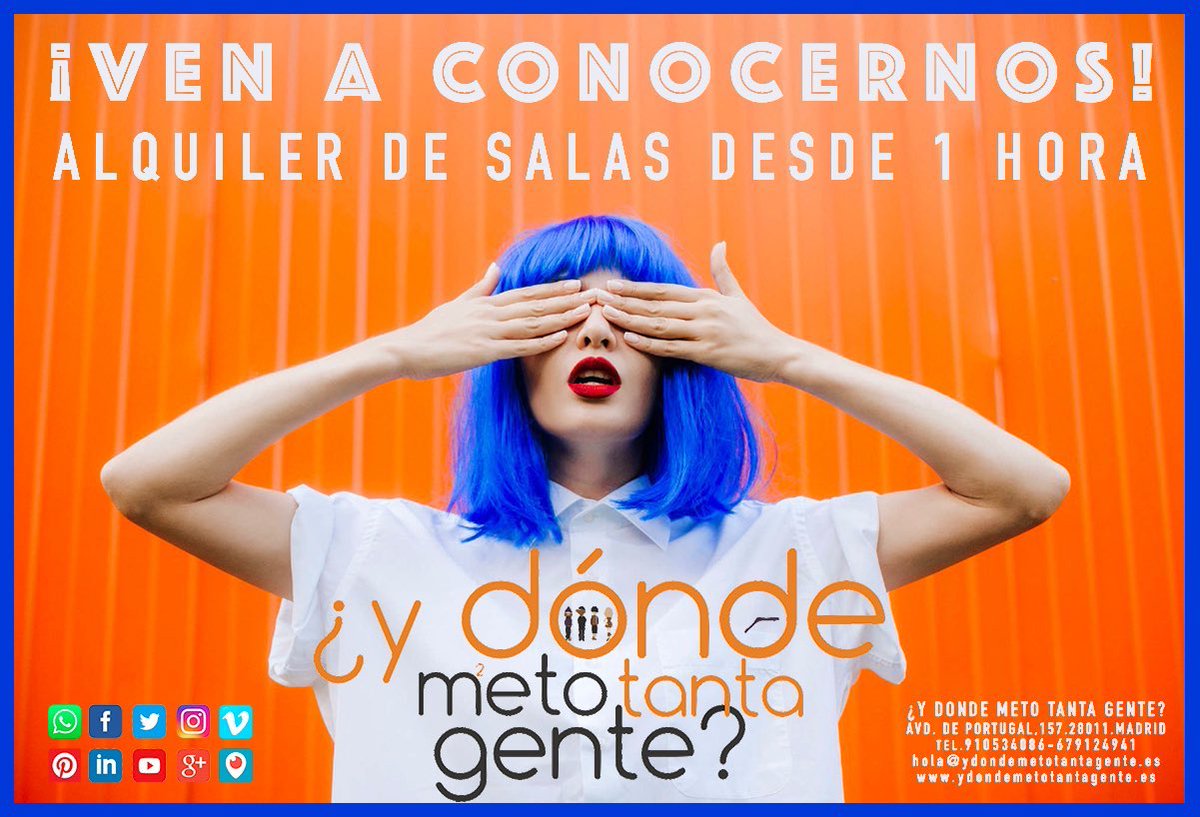 YDMTG's tweet photo. Alquiler de #salas totalmente privadas desde una hora en #Madrid . Nuestros #espacios están equipados para acoger todo tipo de  #eventos presenciales y #eventoshibridos. #Bodas #Cumpleaños #Reuniones #Cursos #Networking #Coworking #Babyshower #Video #Fotografia #Acusticos https://t.co/fTKip1hKdv