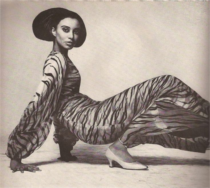 Donyale Luna. She is often considered to be the first black supermodel, being the first black model to appear on the cover of British Vogue in 1966. She was so ethereal that a sketch of her made it on the cover of Harper's Bazaar in 1965.