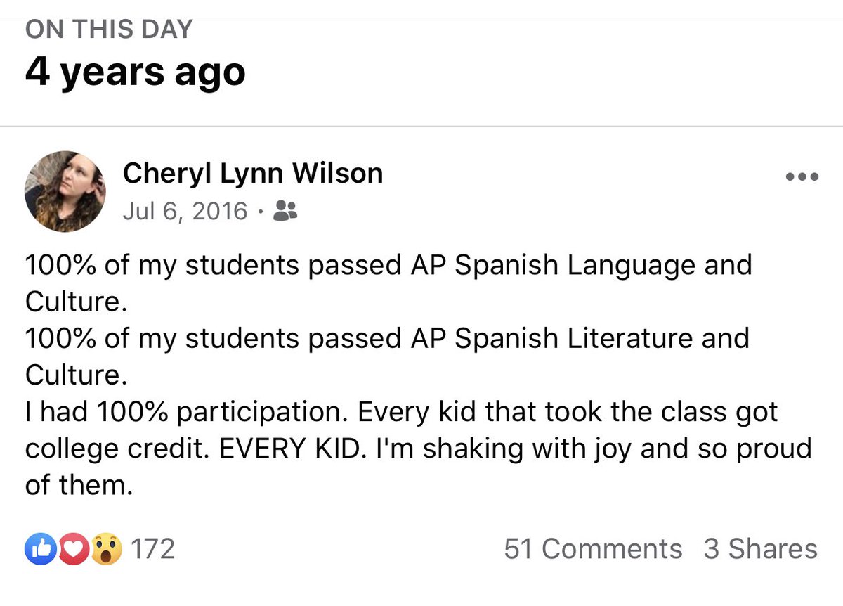 cwilsonspanish's tweet photo. One of my proudest days in education ❤️Those kids taught me so much. Every single day, I use things they taught me. https://t.co/H0uRClC5m8