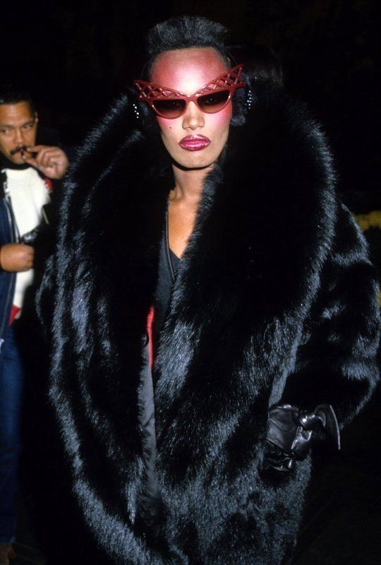 Grace Jones. Her androgynous, bold looks intrigued the modelling industry so much when she moved to Paris in 1970. She walked for brands such as YSL, Kenzo Takada and Claude Montana. She also appeared on the cover of Elle and Vogue Paris.