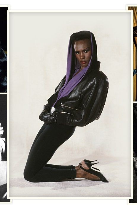Grace Jones. Her androgynous, bold looks intrigued the modelling industry so much when she moved to Paris in 1970. She walked for brands such as YSL, Kenzo Takada and Claude Montana. She also appeared on the cover of Elle and Vogue Paris.