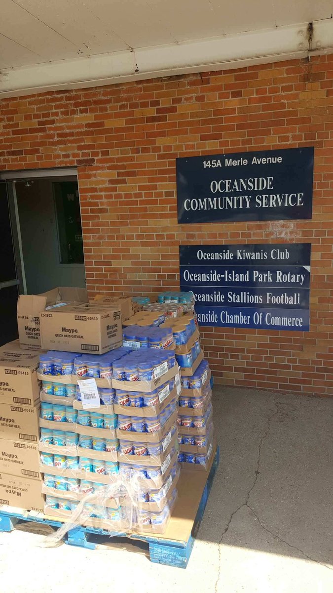 Thank you to <a href="/mmethunder/">2021 NYS Teacher of the Year, Jennifer Wolfe</a> and her AP Human Geography students for organizing a 'virtual' food drive. Over 2000 pounds of food arrived at our pantry today! Thanks to everyone who purchased through their link! #neighborshelpingneighbors <a href="/OSchoolsPR/">Oceanside School District #OSD_NY</a> <a href="/oceansidesupt/">Dr. Phyllis Harrington</a> @TeachMitch