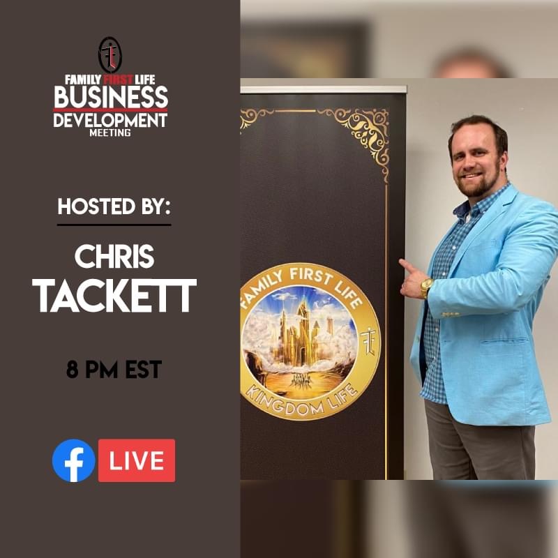 Tune in today in ~30 Minutes and watch one of our very own business partners, Chase Tackett share the opportunity! 

Facebook.com/familyfirstlife
.
.
#winwithffl #familyfirstlife #businesspartners #lifeinsurance #insuranceagent #insuranceagency #lifeinsuranceagent