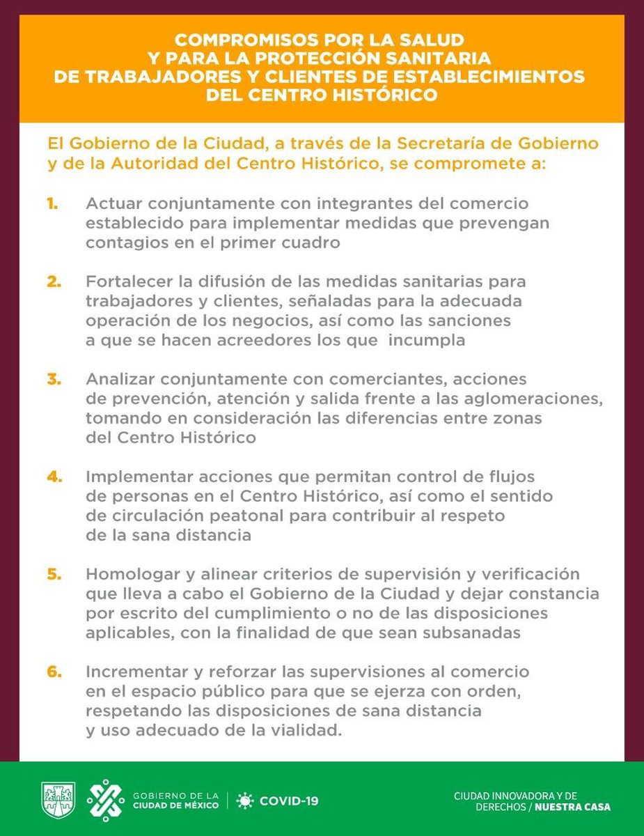 paspartuframes's tweet photo. Les compartimos las medidas de seguridad que pone el gobierno de CDMX para las personas que nos visitan en el primer cuadro del Centro Histórico para hacer sus compras.

¡Los esperamos!
📲Para más información contáctanos👇
https://t.co/9clszlhstg

#consumelocal #paspartuframes https://t.co/0da0S1fH9w