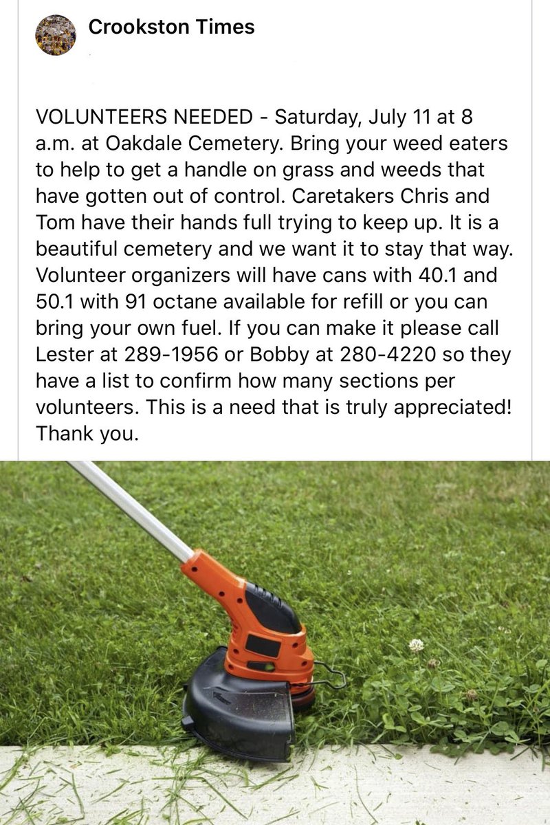 #volunteersneeded #oakdalecemetery