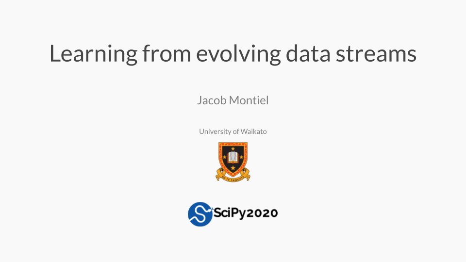 jacobml_mx's tweet photo. Excited to participate as a speaker at #SciPy2020 in the Machine Learning session. I will be talking about machine learning for evolving data streams and of course scikit-multiflow.
https://t.co/DM5Qd63DvK https://t.co/ZFOjVBkSIK