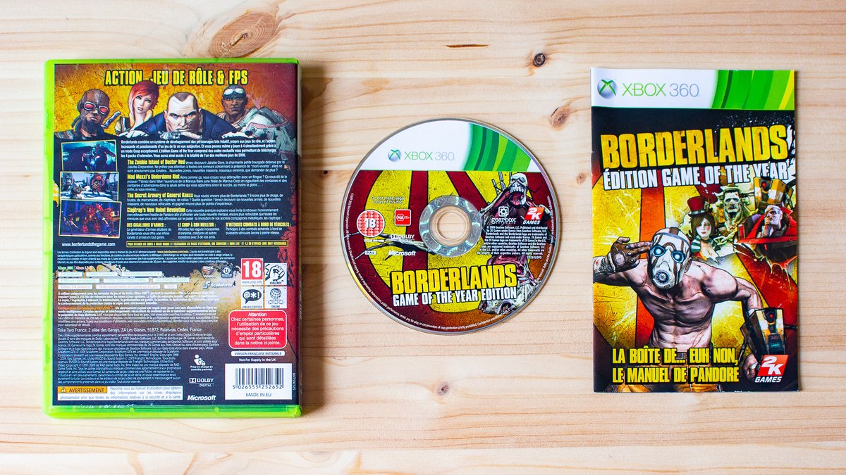 LaGammaCave's tweet photo. Jour 147

🎮 : Borderlands: Game Of The Year Edition
📺 : XBox 360
⌨️ : Gearbox Software
🗓️ : 12 Octobre 2010

#Borderlands #GearboxSoftware #GOTY #FPS #RPG #XBox360 #Microsoft #Collection #Jeuxvideo #Gaming #Game #Gamer #VideoGames https://t.co/5We4j5vZk7