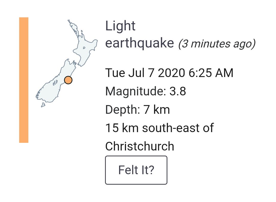 EllieWebb94's tweet photo. Had a true NZ wake up call this morning https://t.co/r6i9gwhHFE