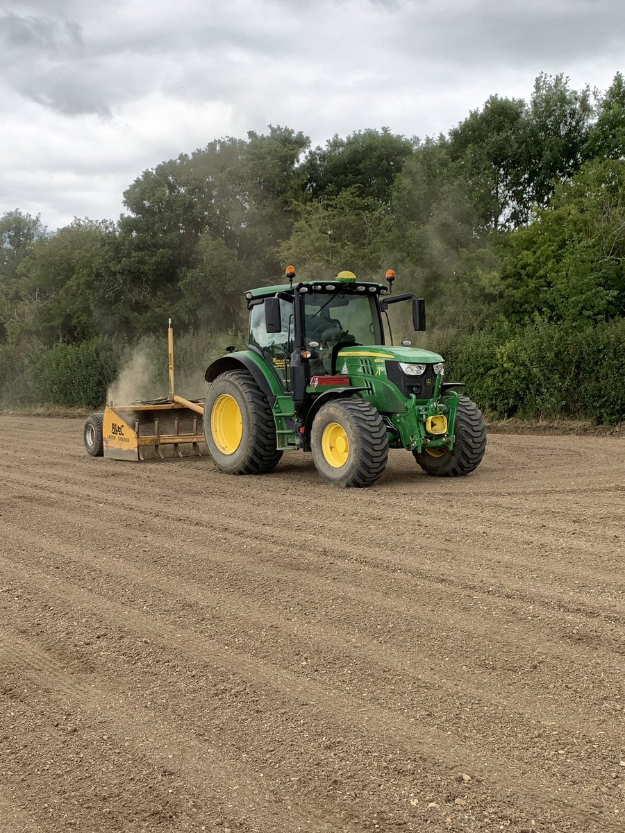 ATBone10's tweet photo. Sports and civils team cracking on really well with this cemetery extension in Milton Keynes. Roadway dug out and burial area graded ready for lateral drainage later this week #ATBgroup #thefullpackage #cemetery #construction #hardscape #landscape #essentialworks https://t.co/bsJEwN6qm6