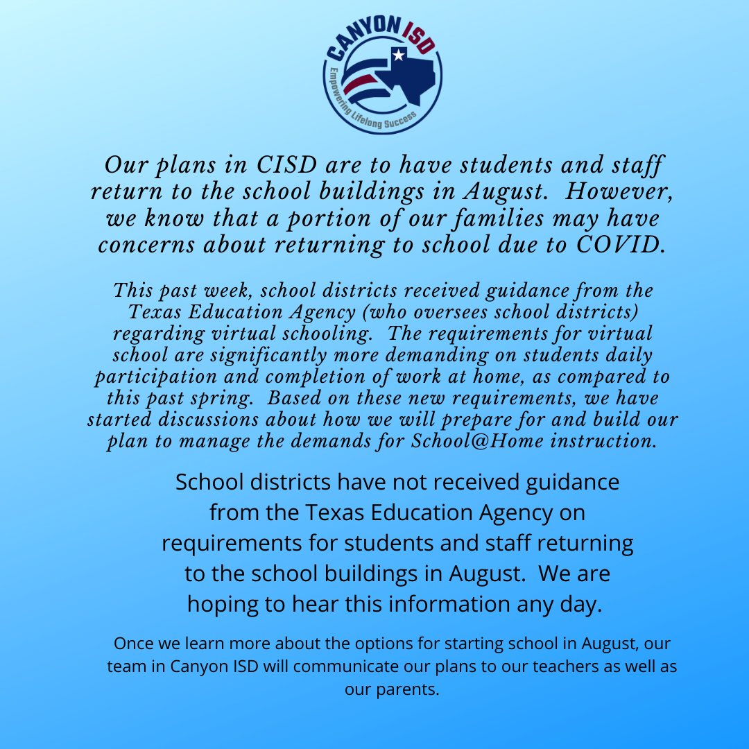 Canyon ISD (@canyonisd) on Twitter photo 