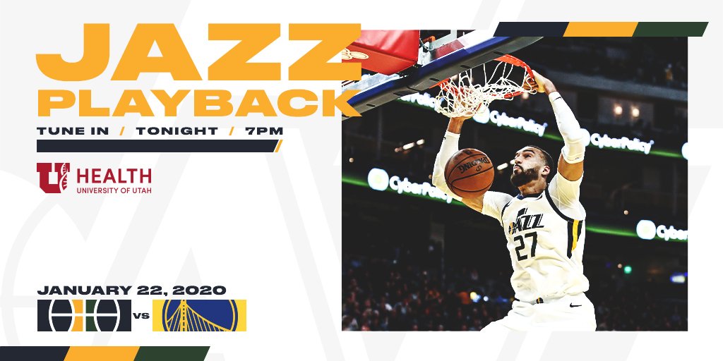 utahjazz's tweet photo. 24 days until basketball returns π
πΊ: @ATTSportsNetRM
β°: 7:00PM MT
#JazzPlayback | @UofUHealth https://t.co/uH1m2ktKPk