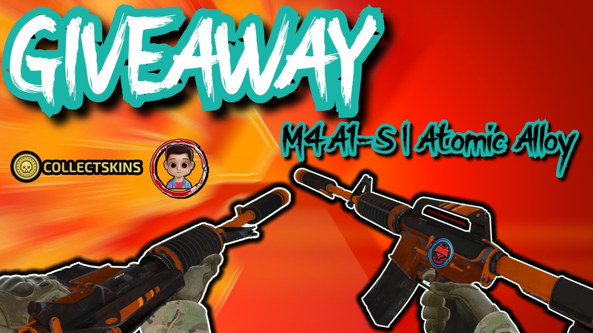 DimzzCSGO's tweet photo. ⭐️($10)M4A1-S | Atomic Alloy Giveaway⭐️

To enter:
✅Follow @CollectSkins  &amp; @DimzzCSGO 
✅Retweet

🎲Rolling in 4 days! Good Luck!🍀
.
.
.
.
.
.
.
.
.
#giveaway #csgo #csgogiveaways #csgoskins #freecsgoskins #CSGOGiveaway #CSGO https://t.co/VJLj9i1Yci