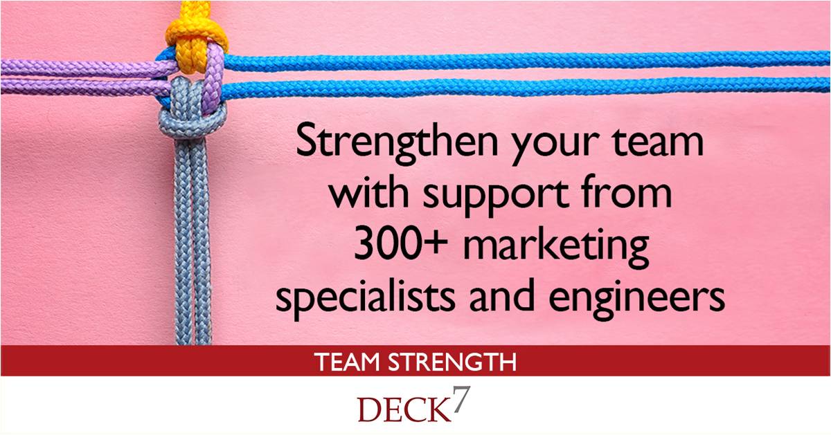 Time may be running out but you can still fill your pipeline with quality #leads before 2020 ends. Learn how Deck 7 can make it way easier for you.
bit.ly/demand-generat…

#b2bmarketing #demandgeneration #marketingspecialist #deck7