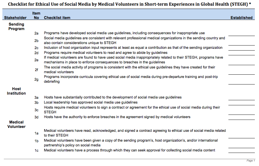 a more equitable arrangement, with host partners contributing input to social media use guidelines, will help to offset historic power imbalances and will protect vulnerable patientsWe've dev'd a tool which can be a starting place (see Supporting Information in link above too)