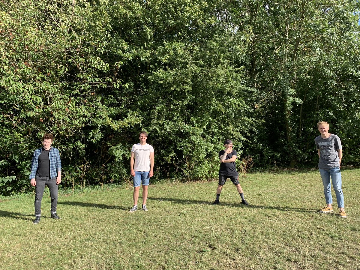 Yesterday was the birthday of our incredible vocalist, Logan!🎉We got together for the first time since lockdown began and had a really good day...making sure we kept to social distancing rules, of course😎