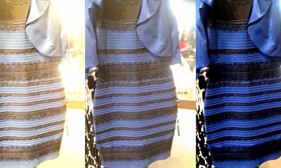 BondedHalos's tweet photo. @_lntoTheUnknown In ur pic it’s white and gold. The dress is originally blue and black but cuz of the lighting the color through the camera changes to white and gold. In a nutshell=it is white and gold in the picture despite that it is blue and black. https://t.co/7fiGVMHOUc