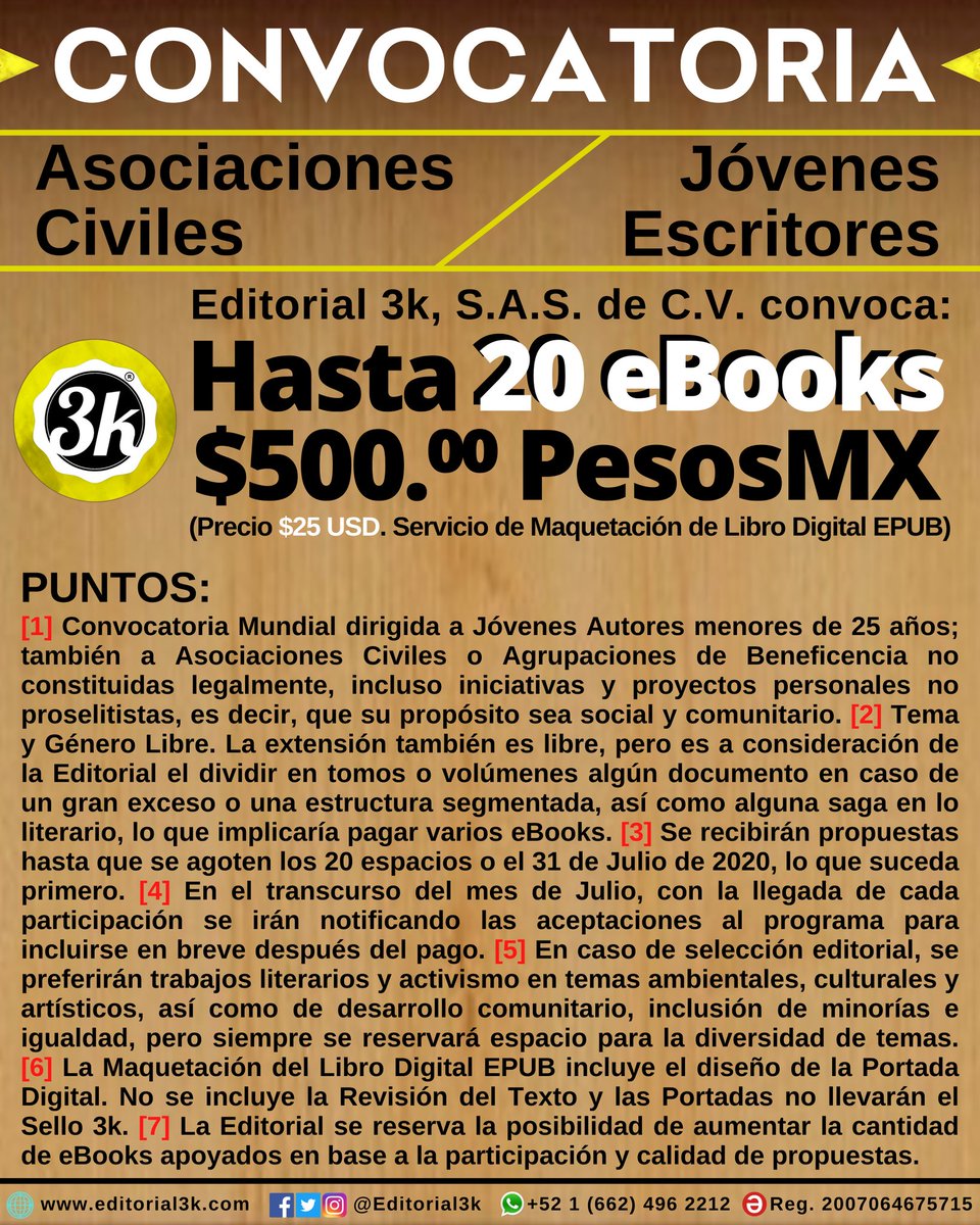 Editorial 3k, S.A.S. de C.V. (México) tweet media