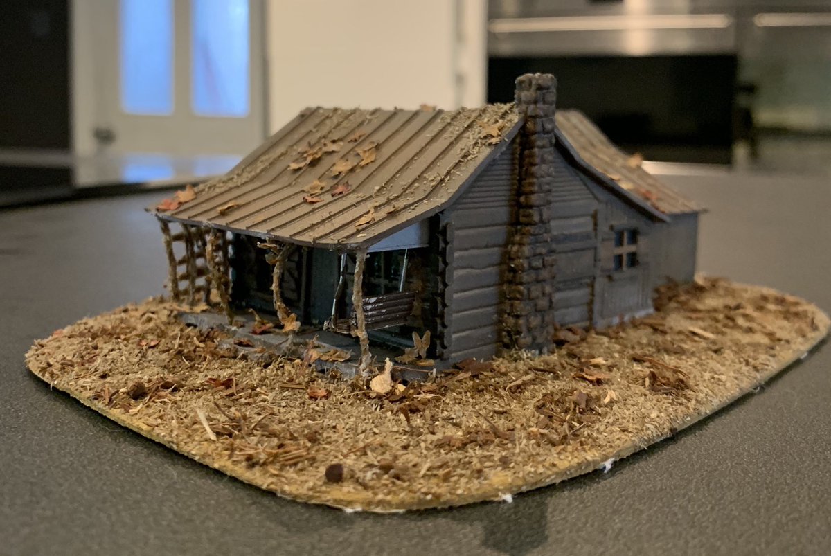 Tiny Evil Dead cabin done!! 😍😍 #evildead #horror <a href="/GroovyBruce/">Bruce Campbell</a>